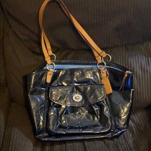 Black Leather Coach Purse